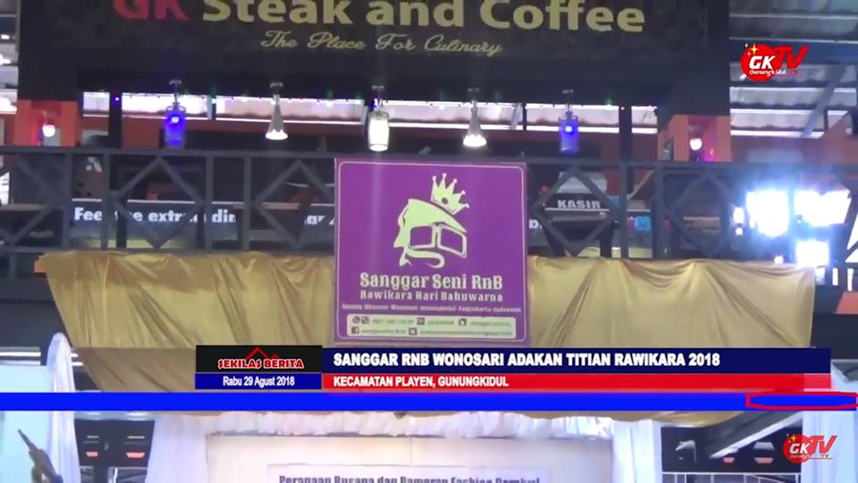 Layout Panggung Titian Rawikara 2018 Sanggar Seni RNB Wonosari Gunungkidul