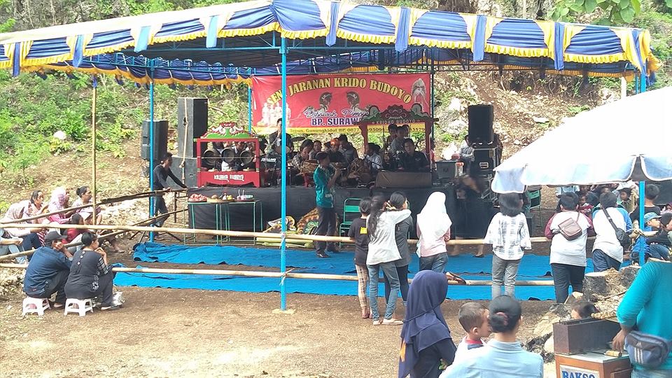 Gb. Seni Jathilan Krido Budoyo saat Pentas di Dusun Pakel Tepus